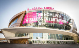 自定义颜色涂料在新T-Mobile竞技场的标志性Façade中达到顶峰
