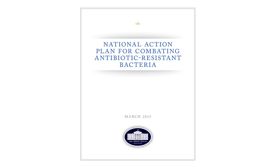 标题页的国家行动计划对抗耐药性细菌