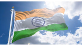 印度国旗的照片